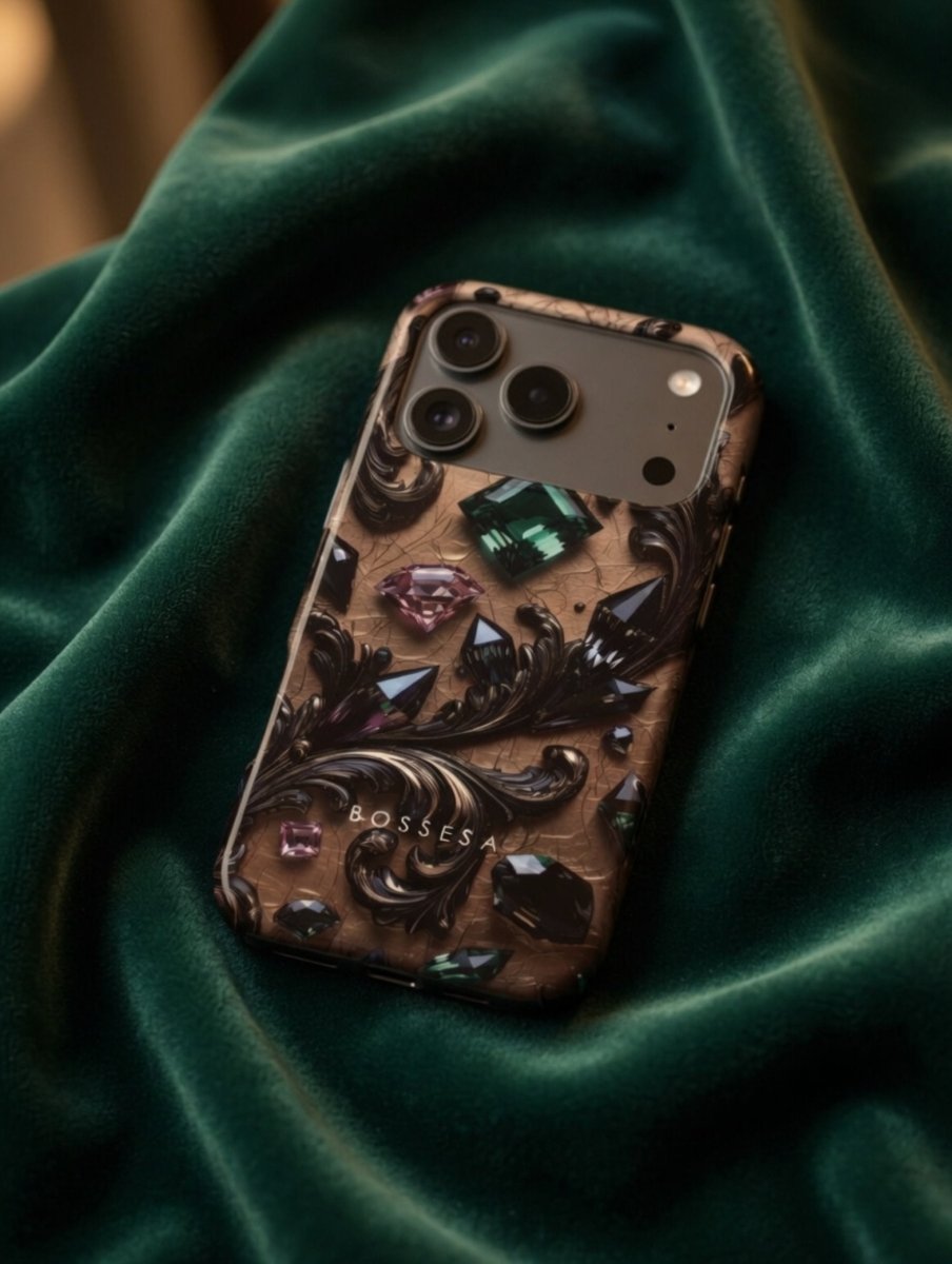 iPhone 17 dėklas „Kristalų Tamsa“