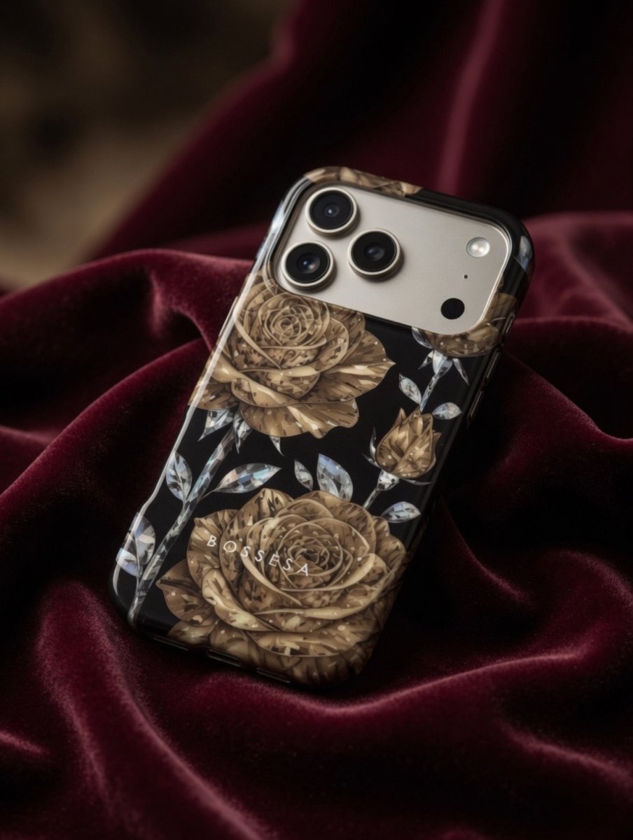 iPhone 17 Pro dėklas „Auksinė Rožė“