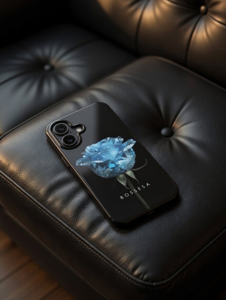 iPhone 16 dėklas „Deimantinė rožė“