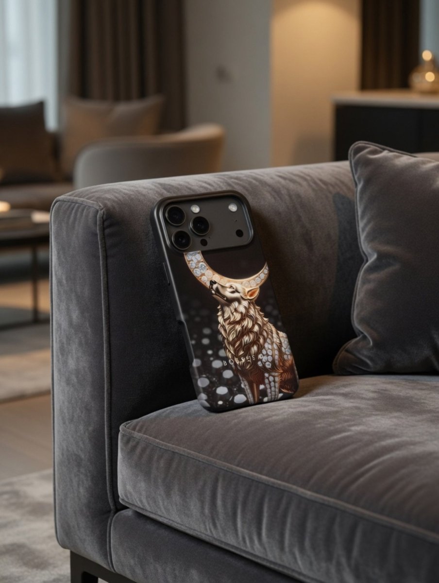 iPhone 17 dėklas „Aukso Vilkė“