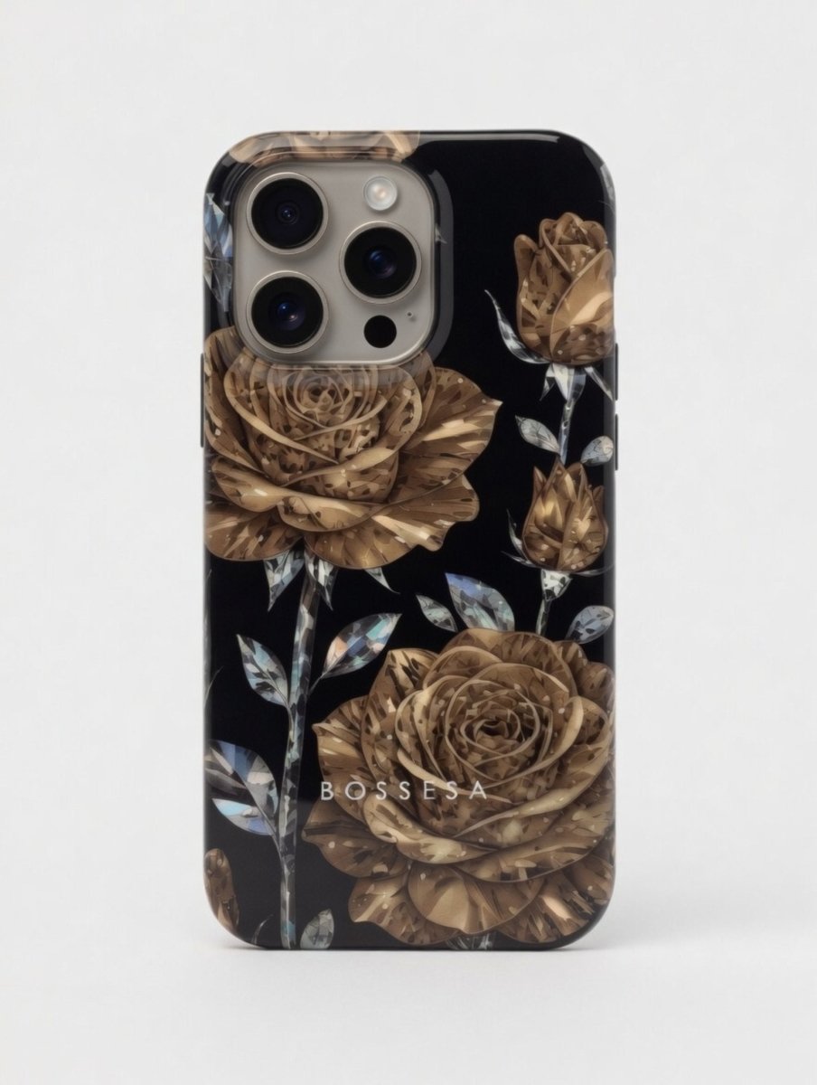 iPhone 16 Pro Max dėklas „Auksinė Rožė“