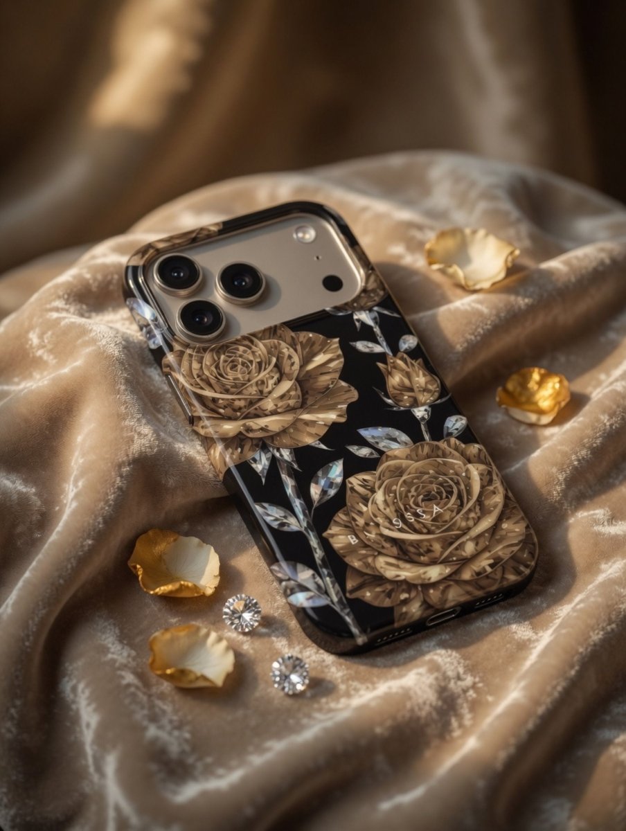 iPhone 17 Pro dėklas „Auksinė Rožė“