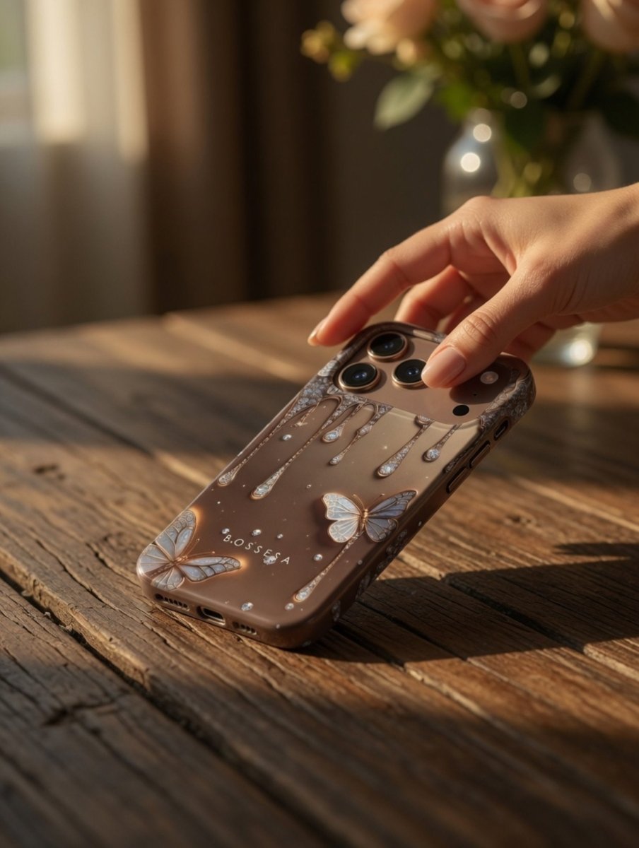 iPhone 17 dėklas „Drugelio Auksas“