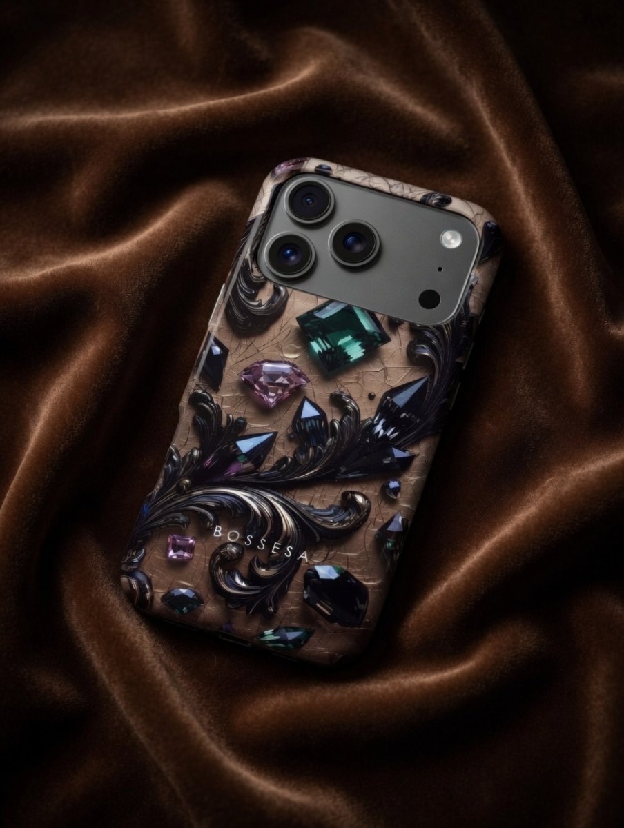 iPhone 17 Pro Max dėklas „Kristalų Tamsa“