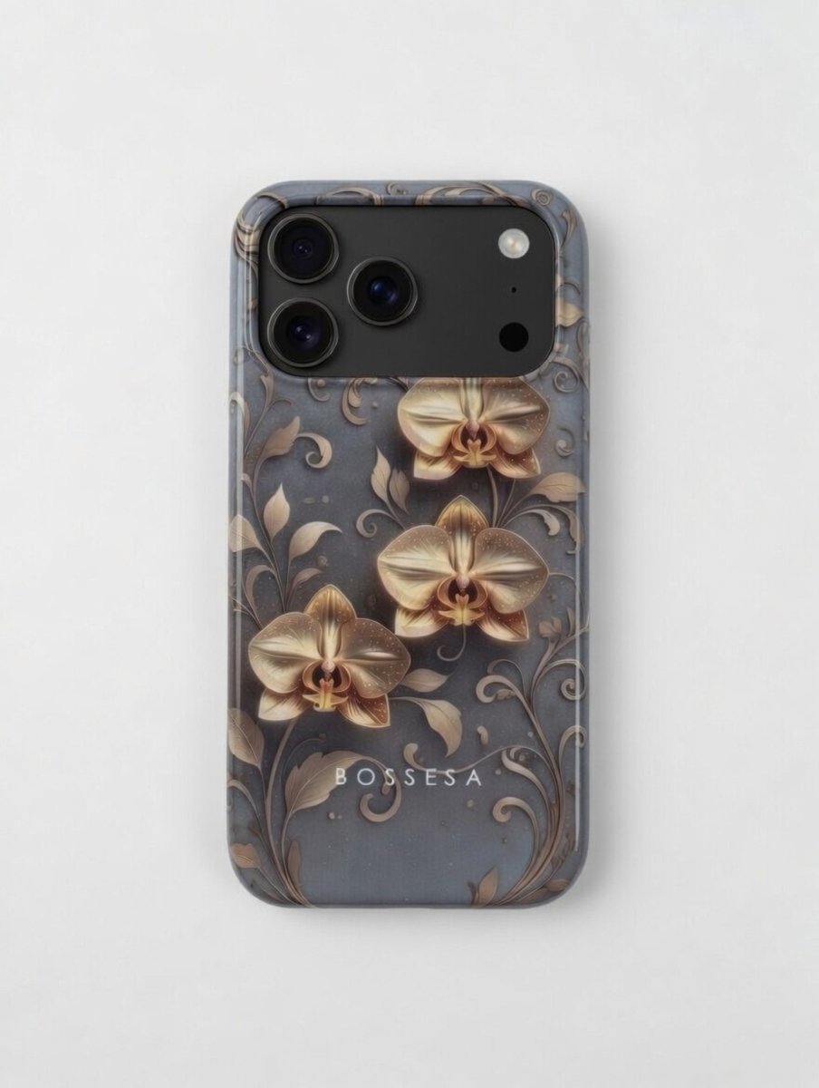 iPhone 17 Pro dėklas „Auksinė Orchidėja“