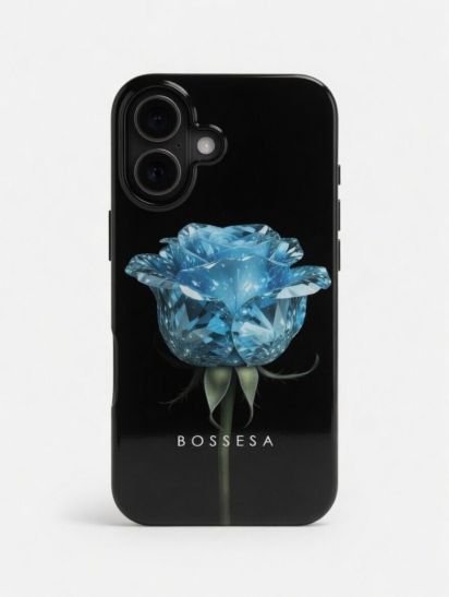 iPhone 16 dėklas „Deimantinė rožė“