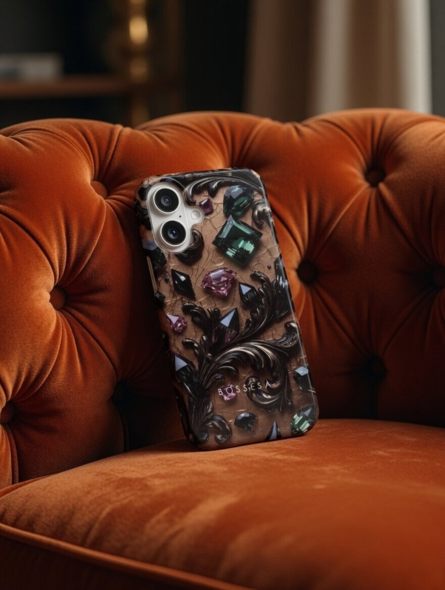 iPhone 16 Plus dėklas „Kristalų Tamsa“