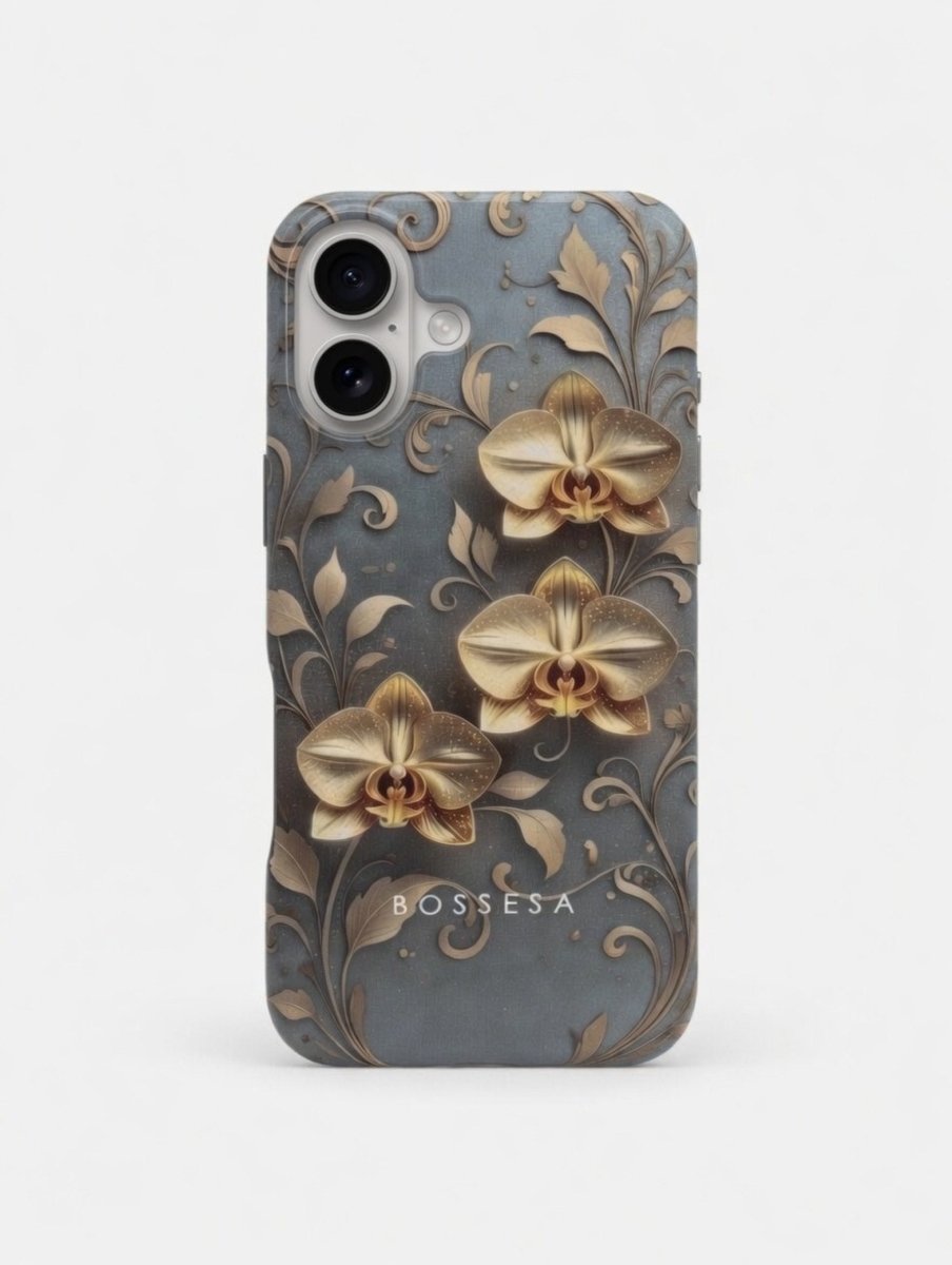 iPhone 17 dėklas „Auksinė Orchidėja“