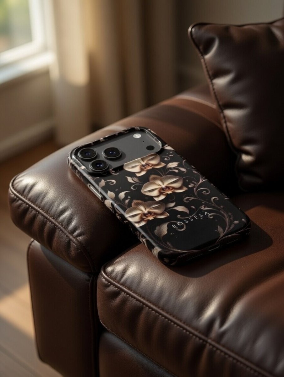 iPhone 17 dėklas „Orchidėjų Auksas“