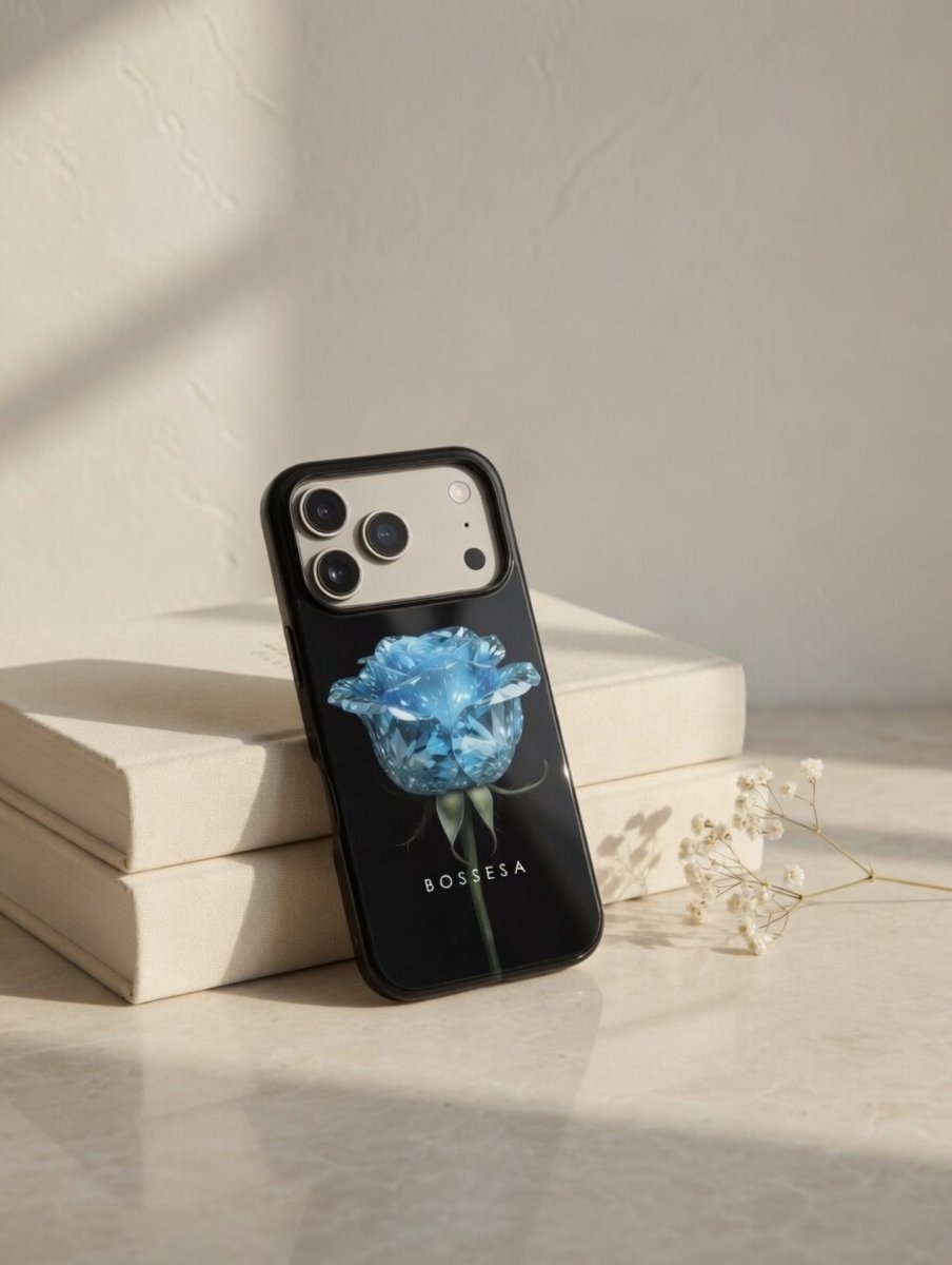 iPhone 17 dėklas „Deimantinė rožė“