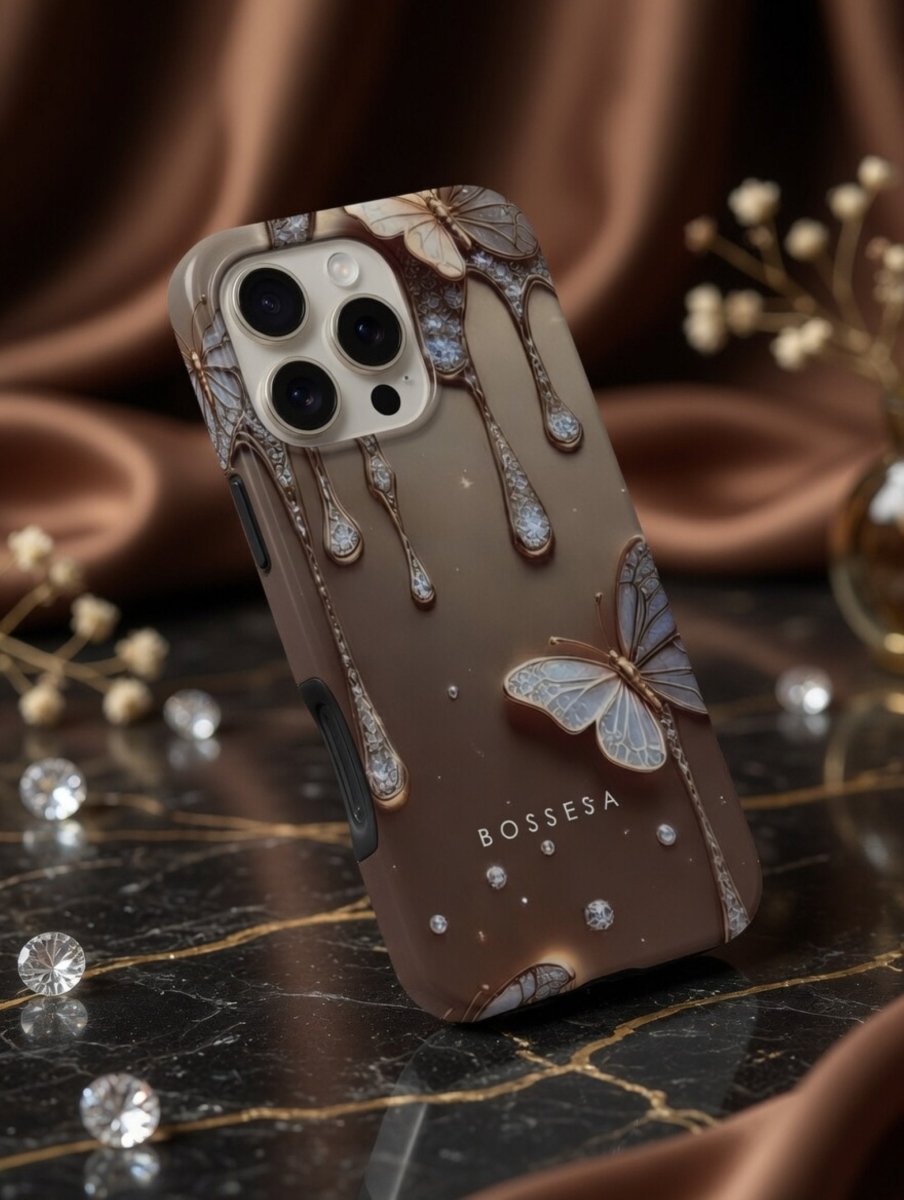 iPhone 16 dėklas „Drugelio Auksas“