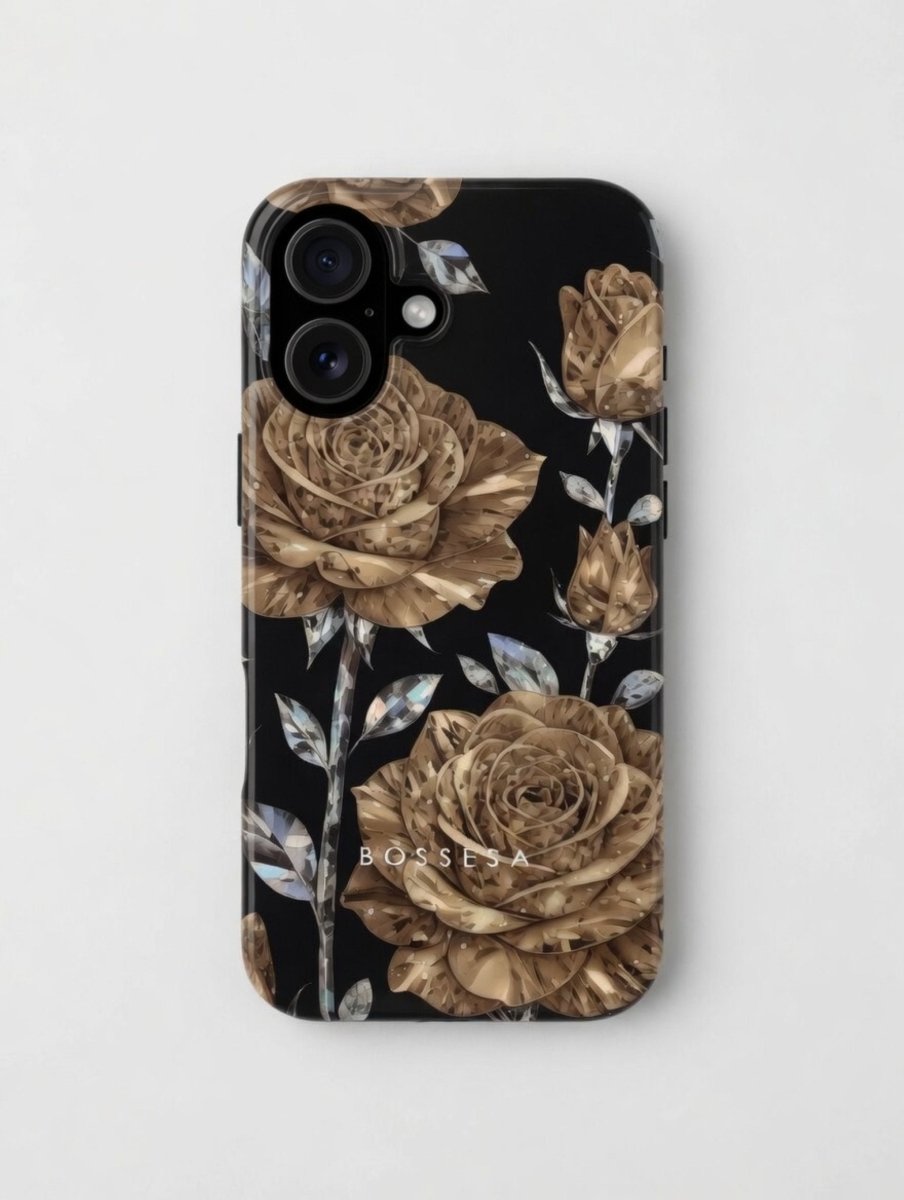 iPhone 16 dėklas „Auksinė Rožė“