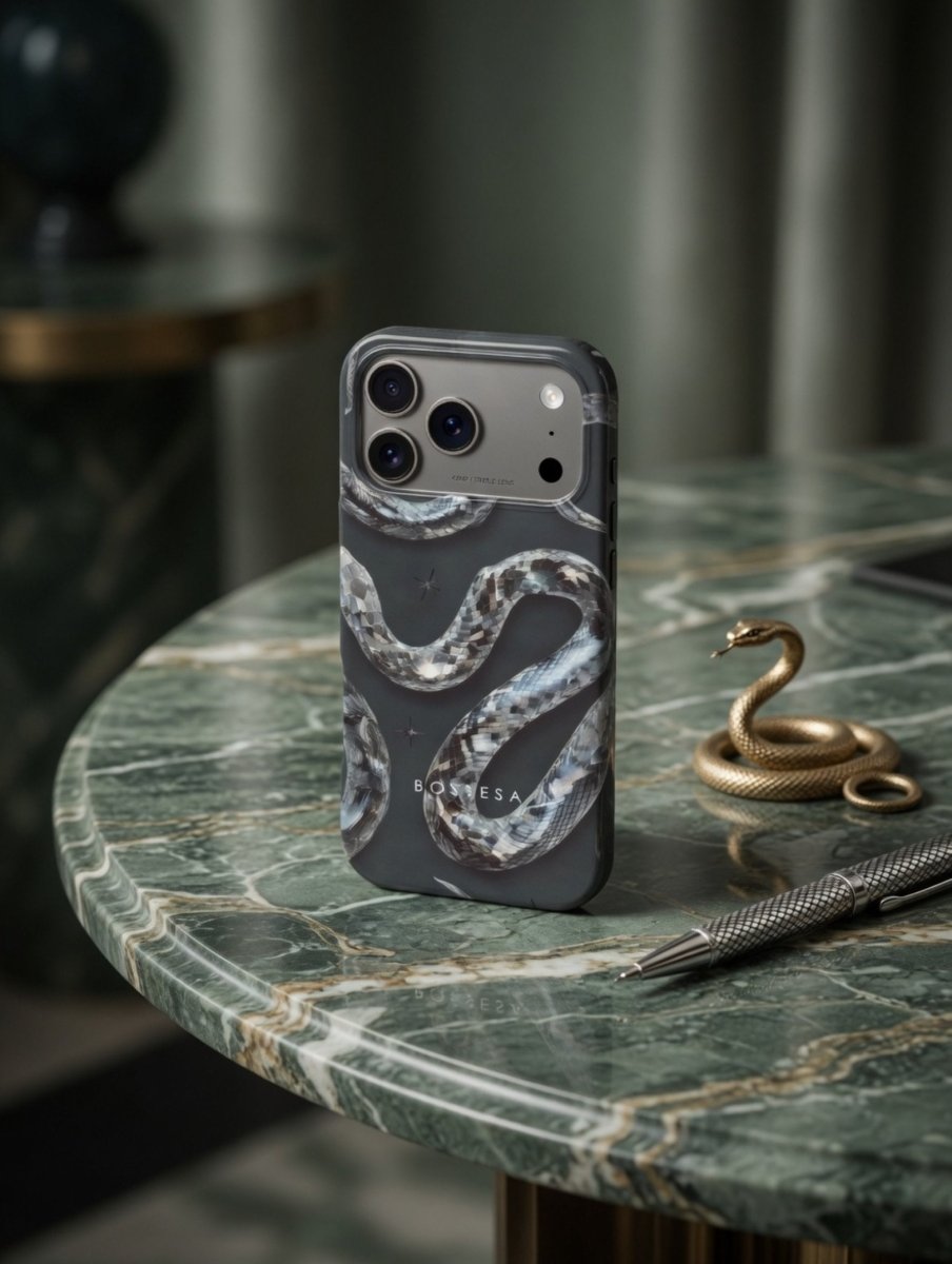iPhone 17 Pro dėklas „Gyvatės Švytėjimas“