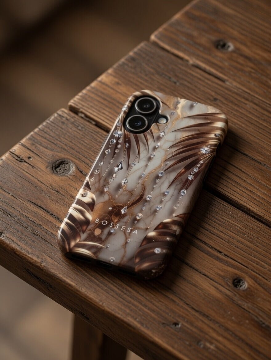 iPhone 17 dėklas „Auksinė Rasa“