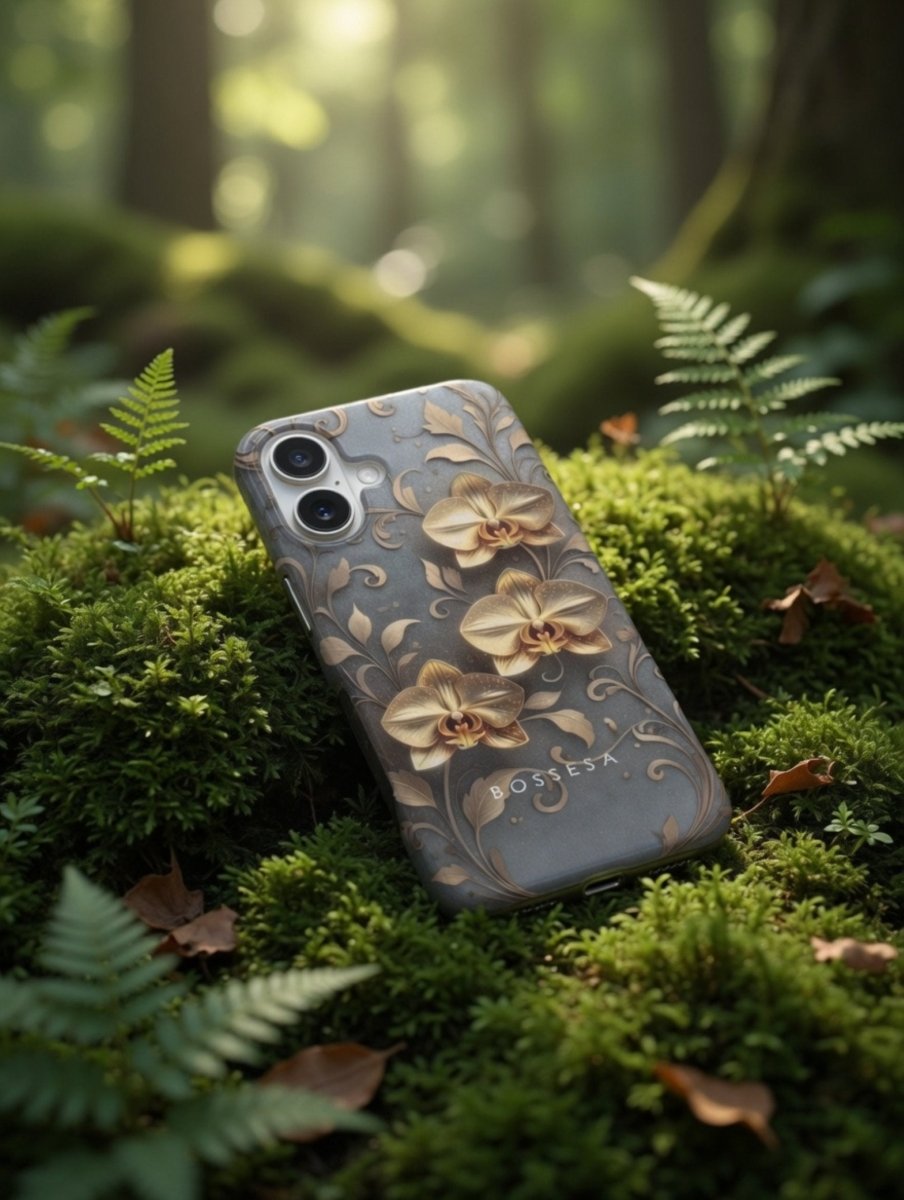 iPhone 17 dėklas „Auksinė Orchidėja“