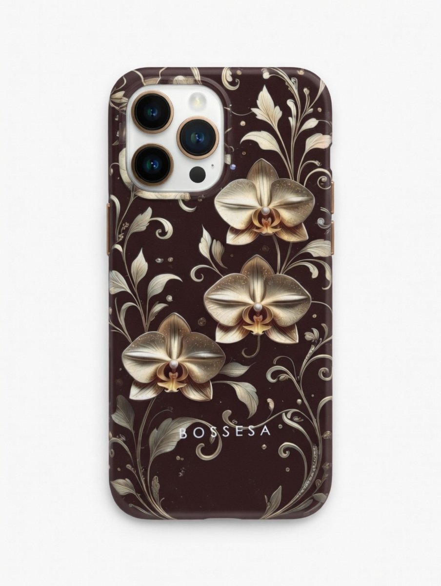 iPhone 16 Pro dėklas „Orchidėjų Auksas“