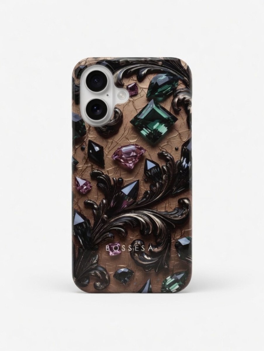 iPhone 16 dėklas „Kristalų Tamsa“