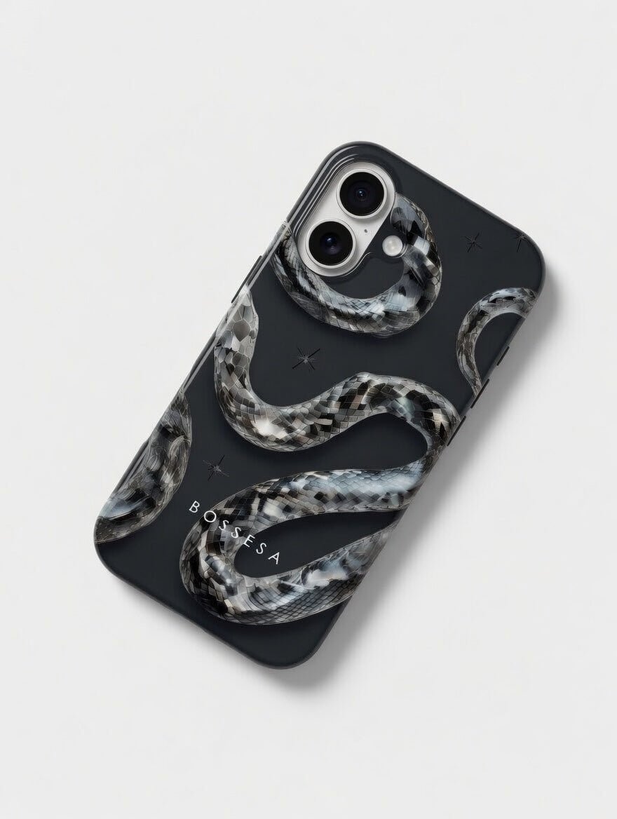 iPhone 16 Plus dėklas „Gyvatės Švytėjimas“