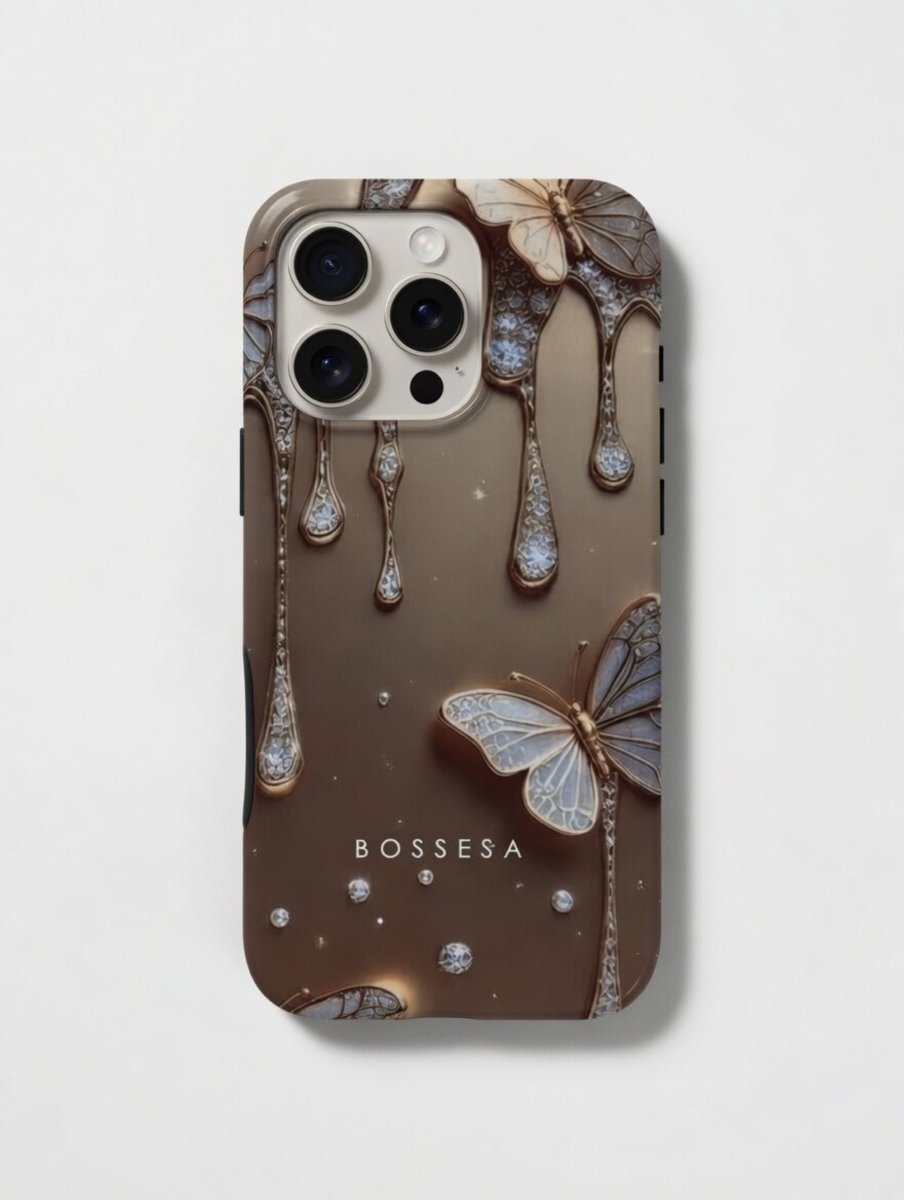 iPhone 16 dėklas „Drugelio Auksas“
