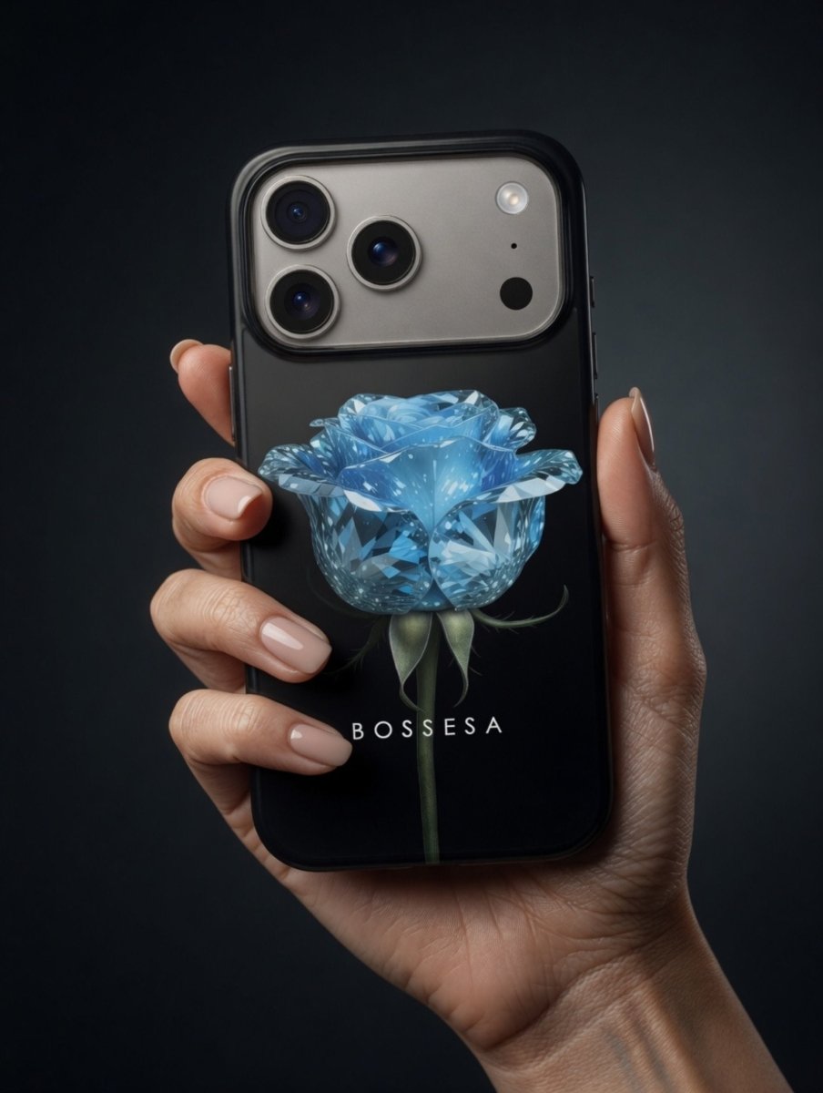 iPhone 17 Pro dėklas „Deimantinė rožė“