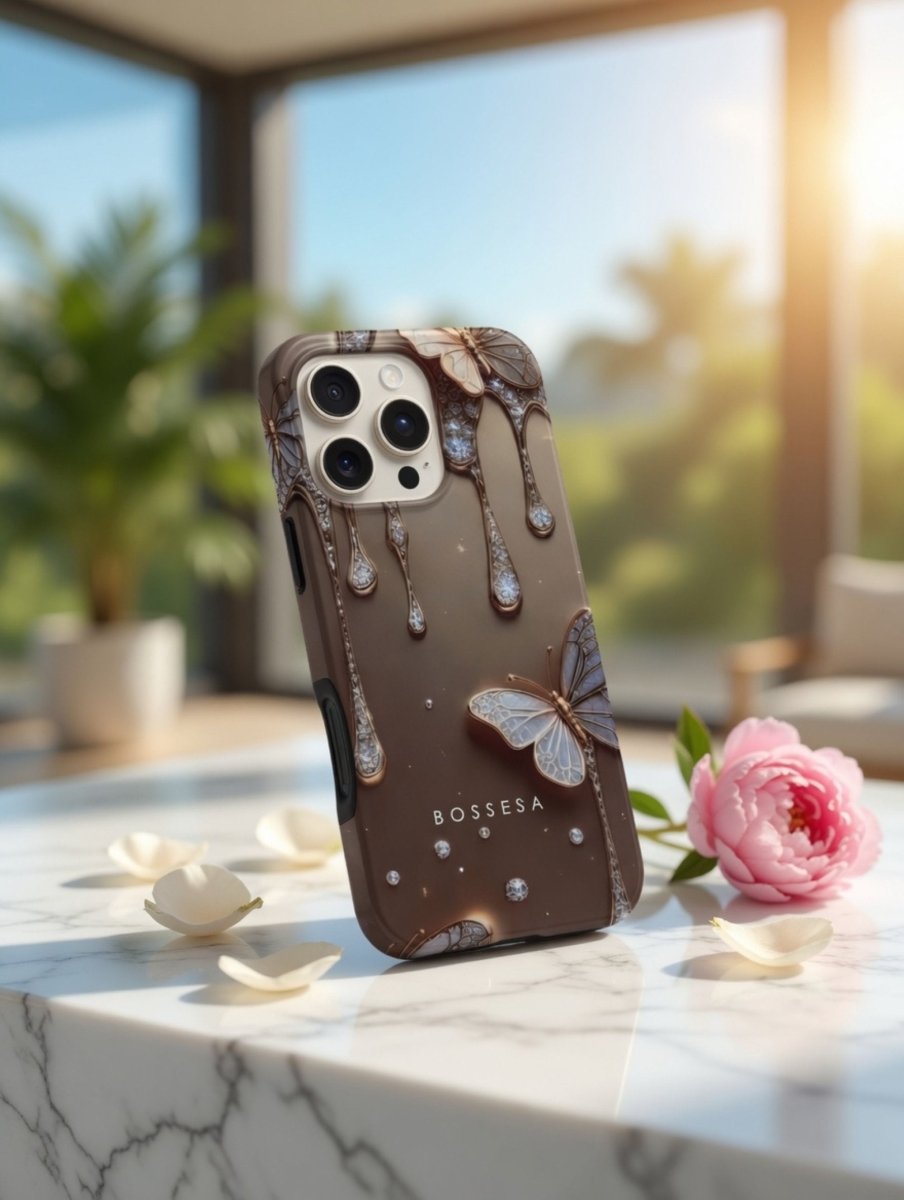 iPhone 16 dėklas „Drugelio Auksas“