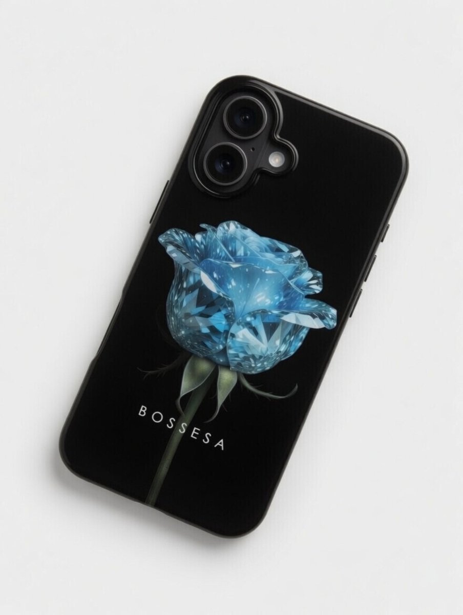 iPhone 16 dėklas „Deimantinė rožė“