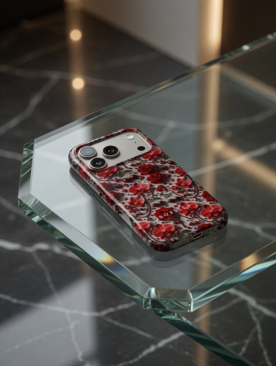iPhone 17 Pro dėklas „Nakties rožė“