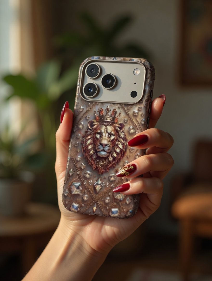 iPhone 17 Pro Max dėklas „Liūtės Karūna"