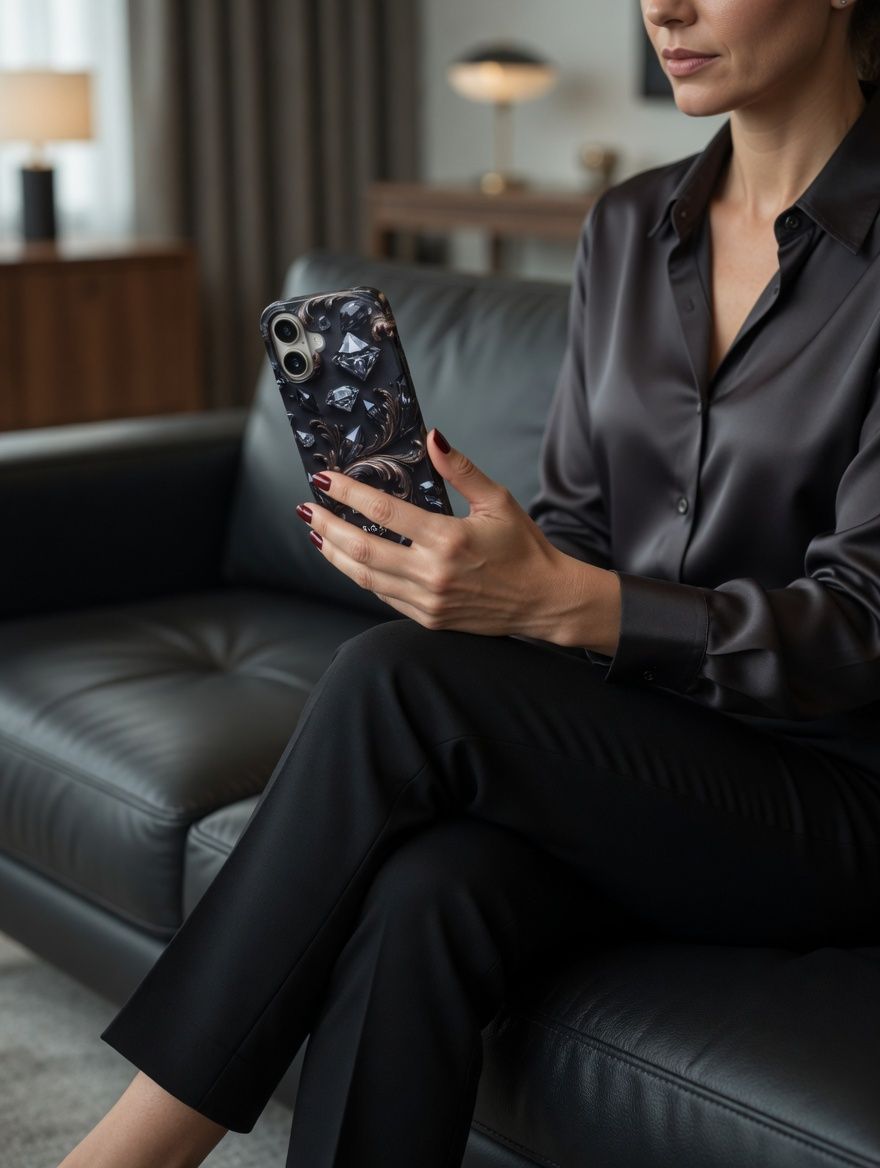 iPhone 17 dėklas „Deimantinė Karalienė“