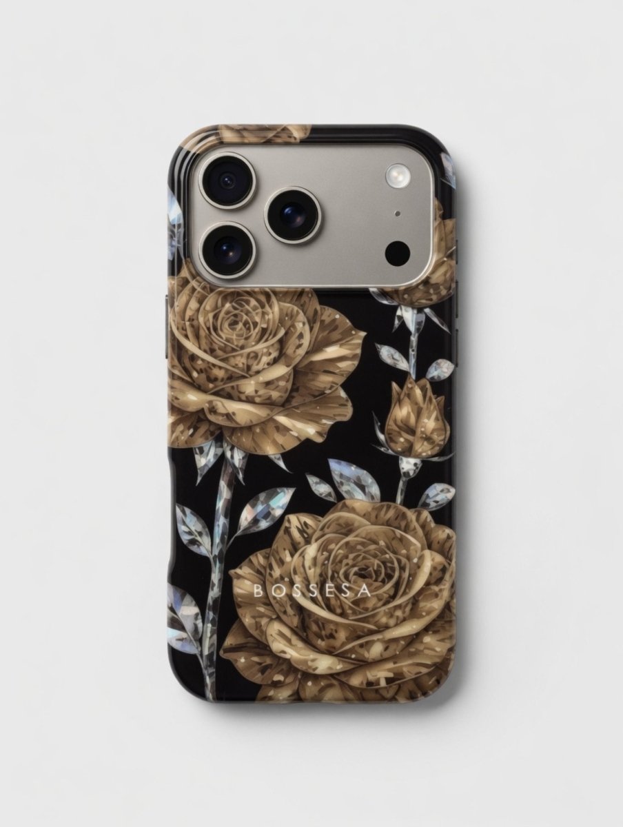 iPhone 17 Pro dėklas „Auksinė Rožė“