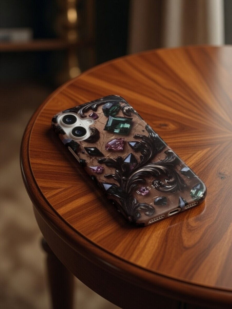 iPhone 16 Plus dėklas „Kristalų Tamsa“