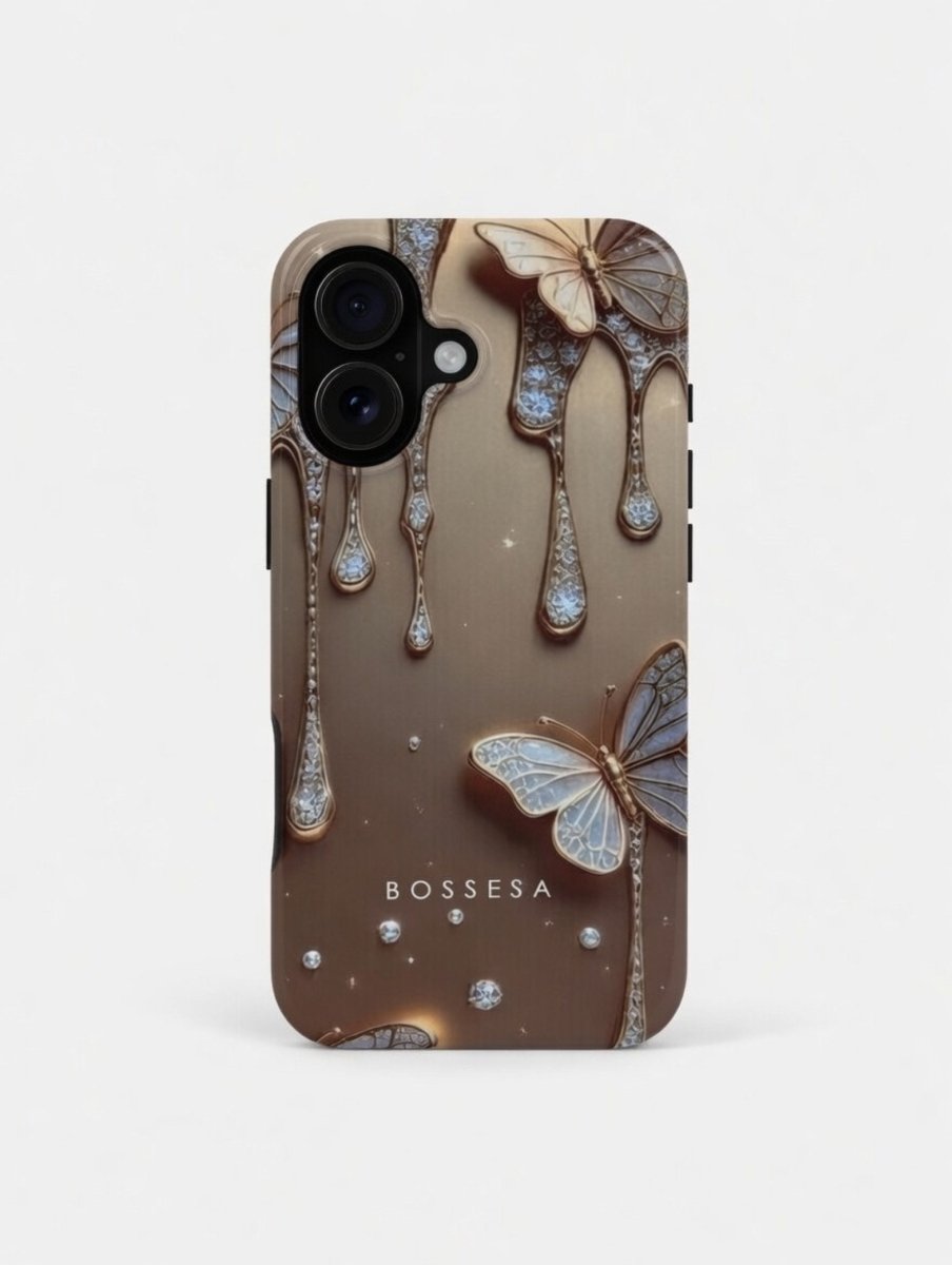 iPhone 16 dėklas „Drugelio Auksas“