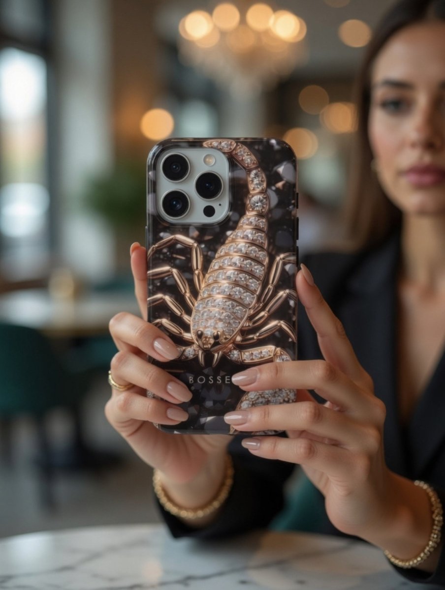 iPhone 17 dėklas „Nakties Skorpionė“