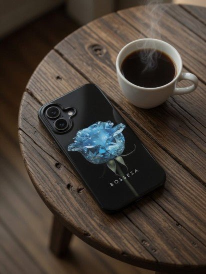 iPhone 16 dėklas „Deimantinė rožė“