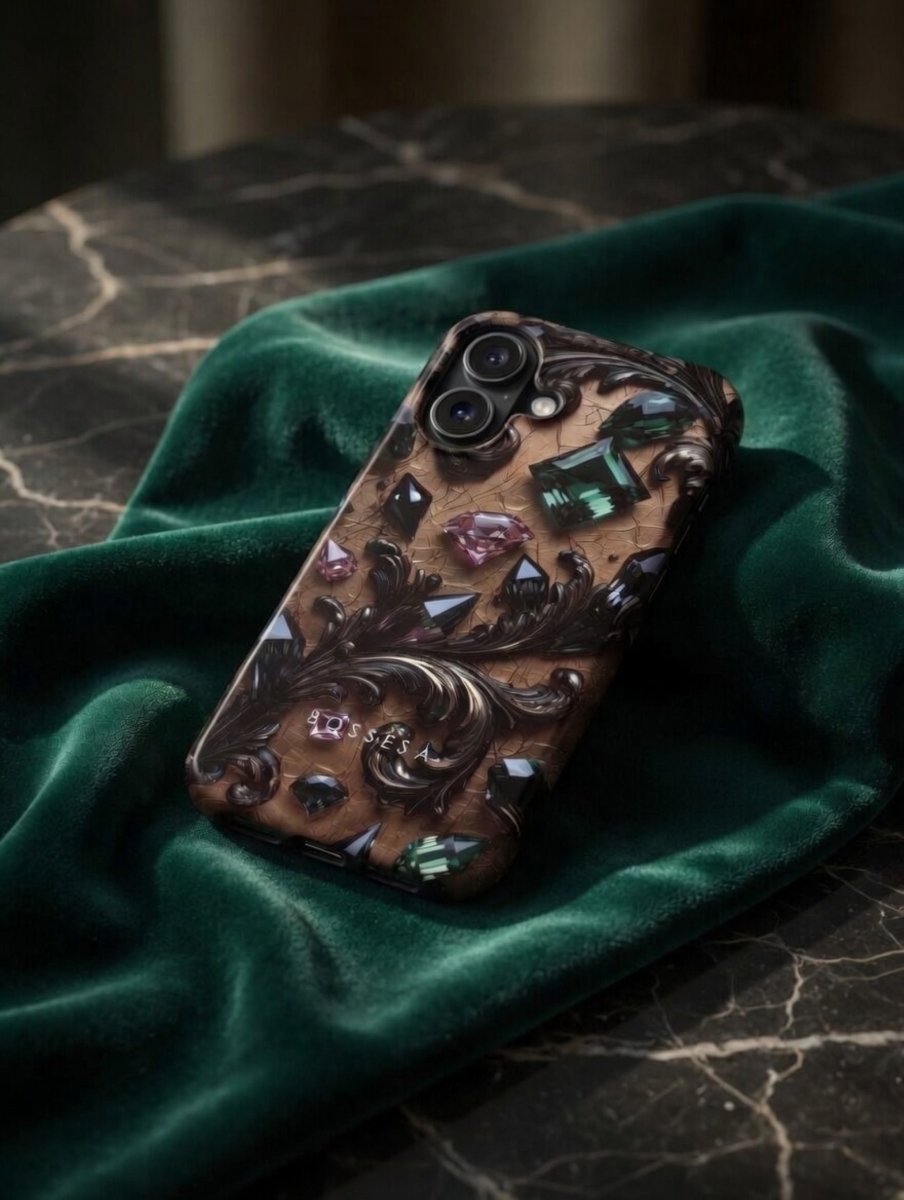 iPhone 17 dėklas „Kristalų Tamsa“