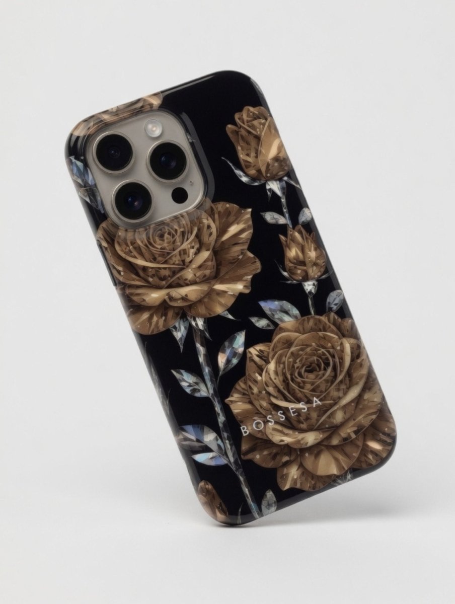 iPhone 16 Pro Max dėklas „Auksinė Rožė“