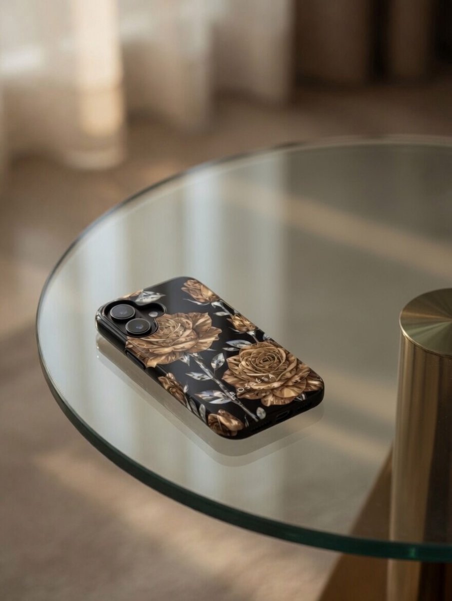 iPhone 17 dėklas „Auksinė Rožė“