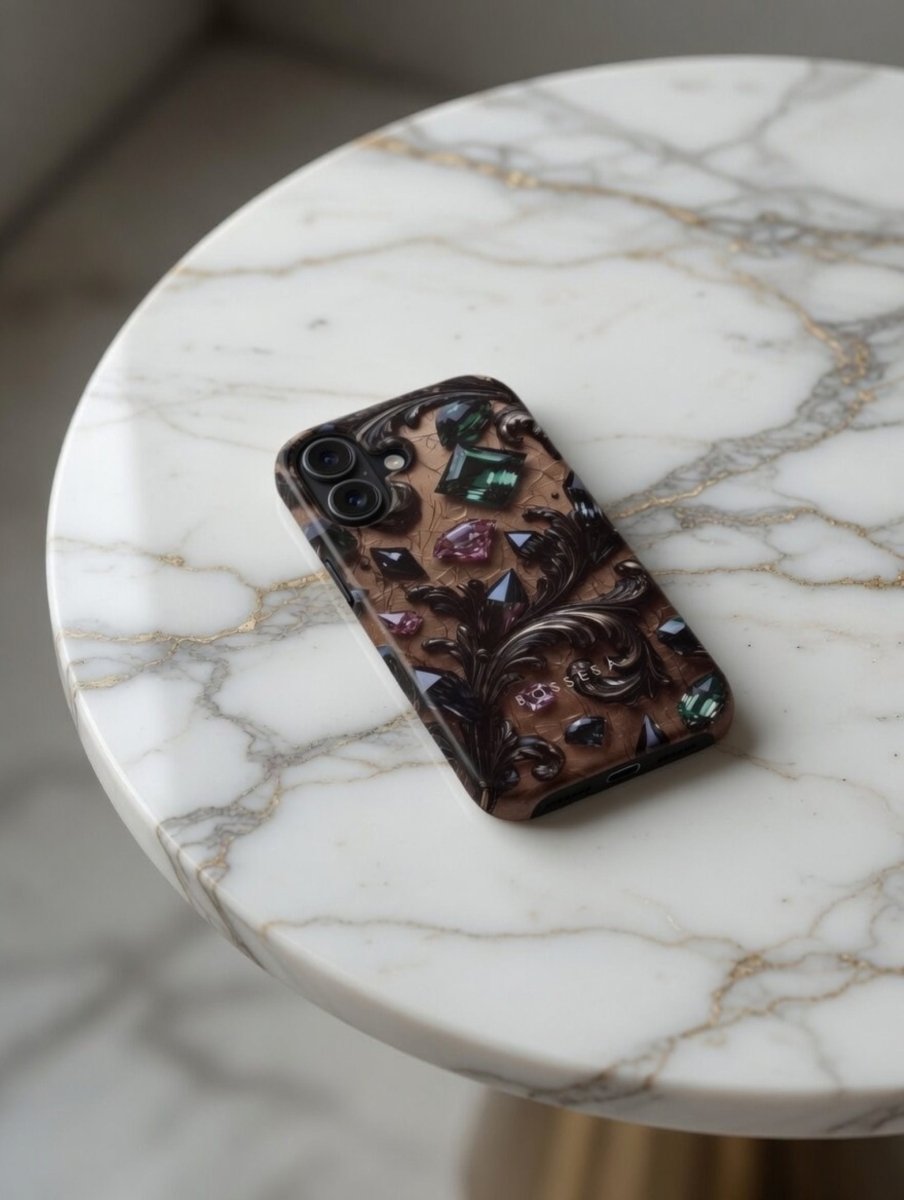 iPhone 17 dėklas „Kristalų Tamsa“