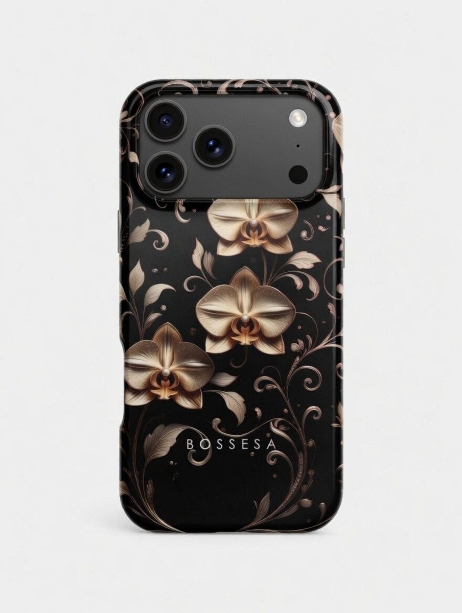 iPhone 17Pro dėklas „Orchidėjų Auksas“