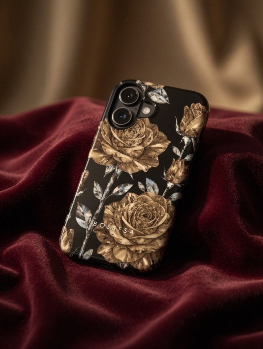 iPhone 17 dėklas „Auksinė Rožė“