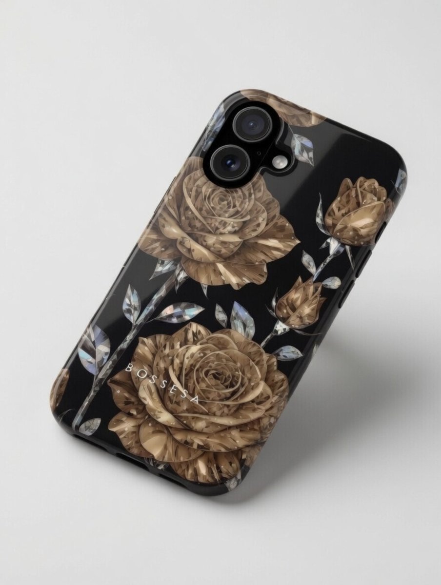 iPhone 16 dėklas „Auksinė Rožė“